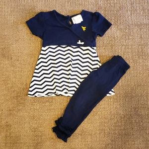 West Virginia University girls dress set